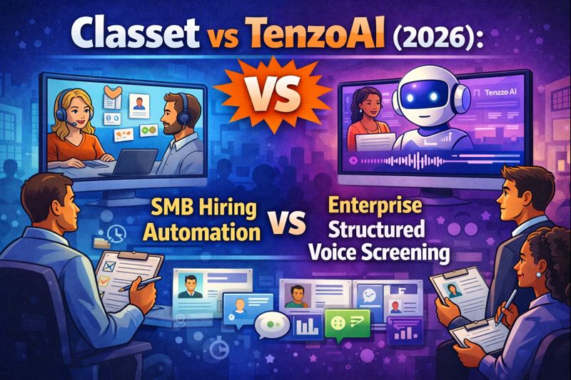 Classet vs TenzoAI (2026): SMB Hiring Automation vs Enterprise Structured Voice Screening